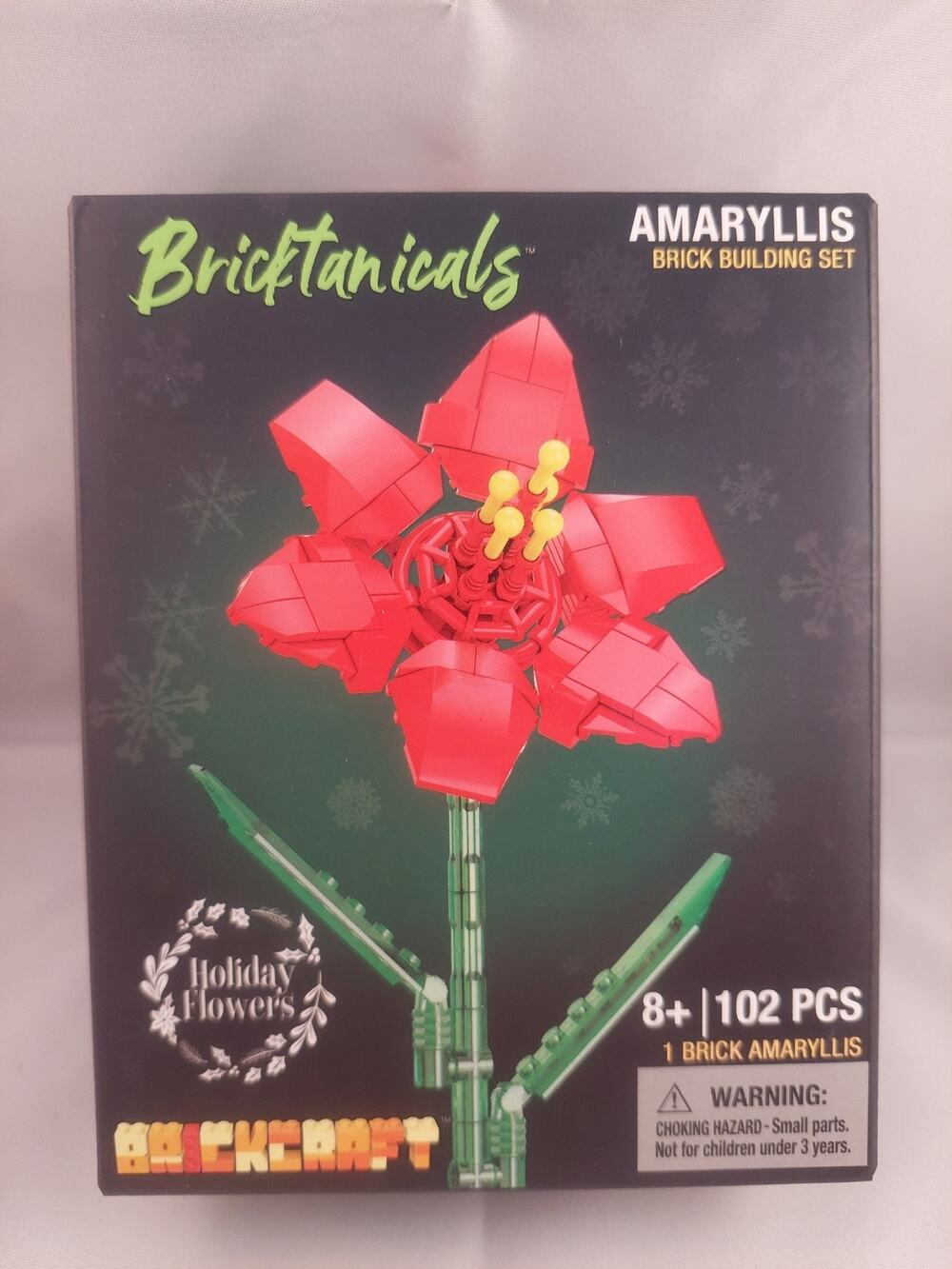 Brickcraft Bricktanicals Holiday Flowers Amaryllis Brick Building Set 102pcs New